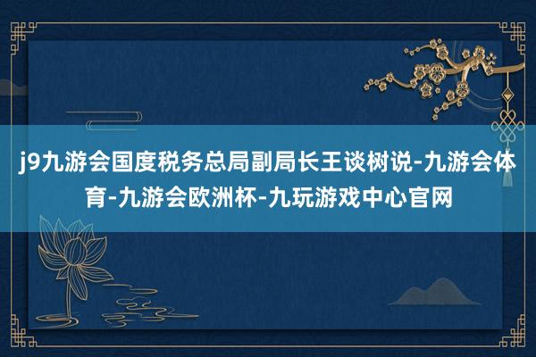 j9九游会国度税务总局副局长王谈树说-九游会体育-九游会欧洲杯-九玩游戏中心官网